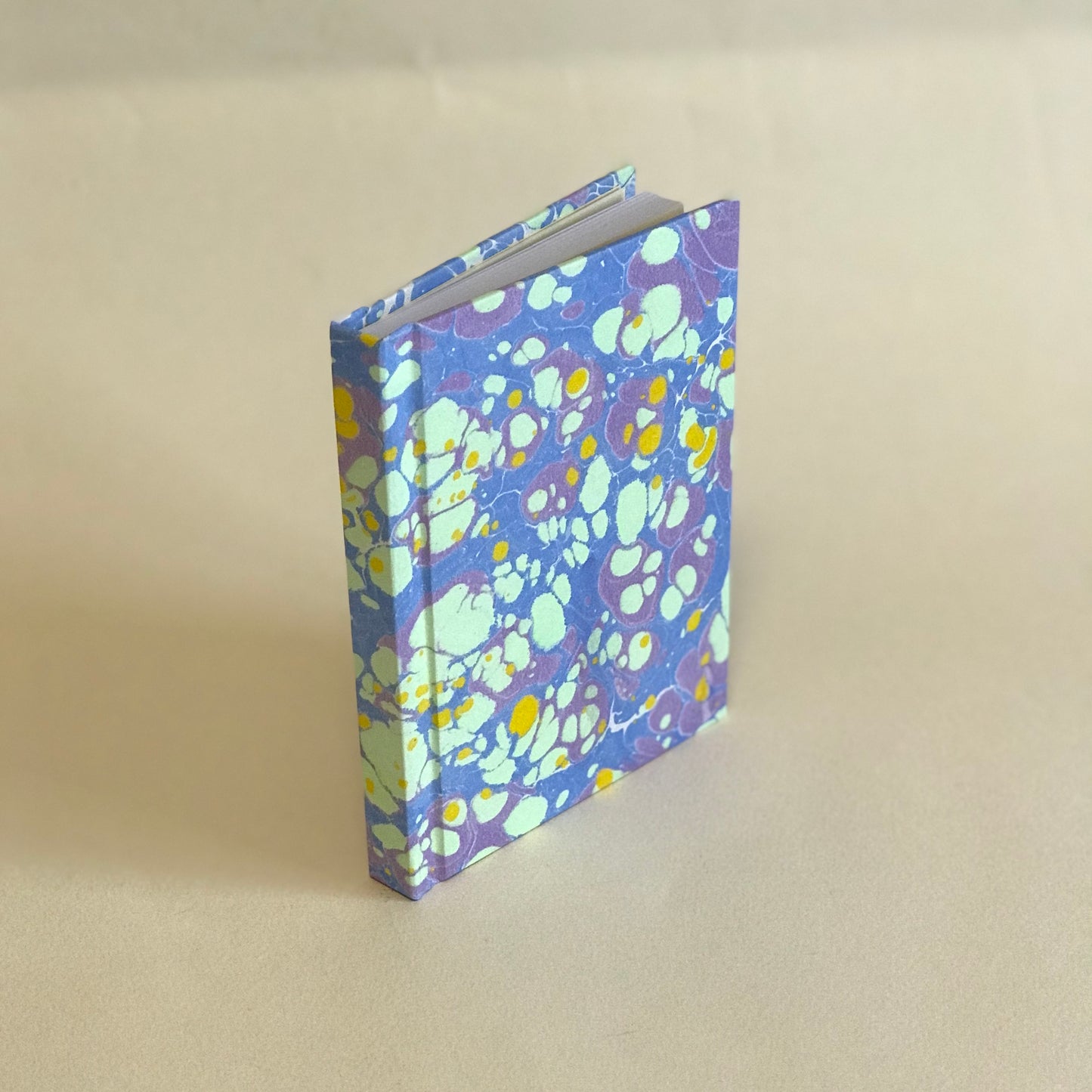 Carnet de notes marbré - Lilas et vert clair