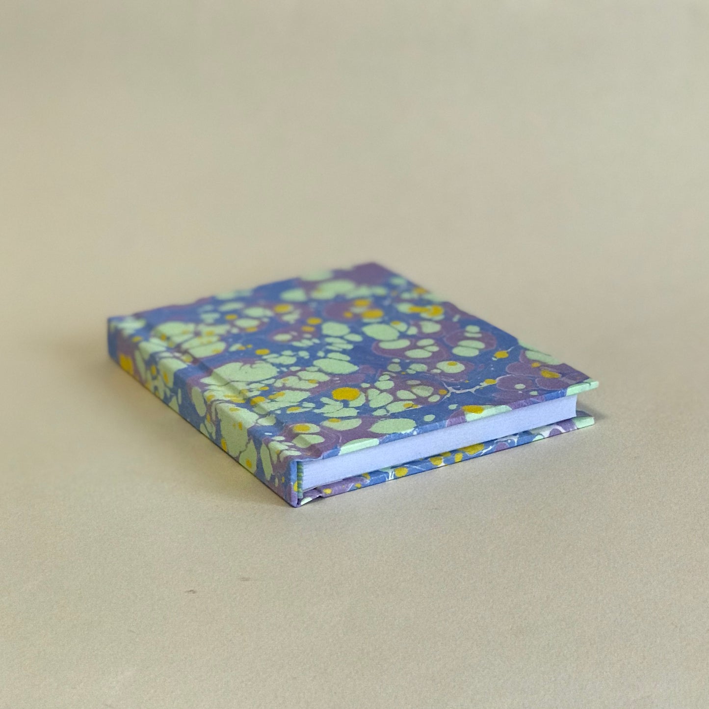 Carnet de notes marbré - Lilas et vert clair