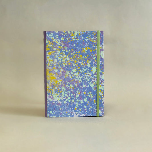 Journal marbré - lilas et vert clair