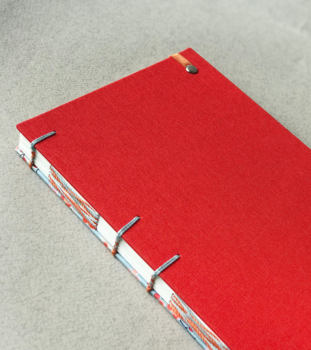 Carnet de notes fleuris nouages argentés