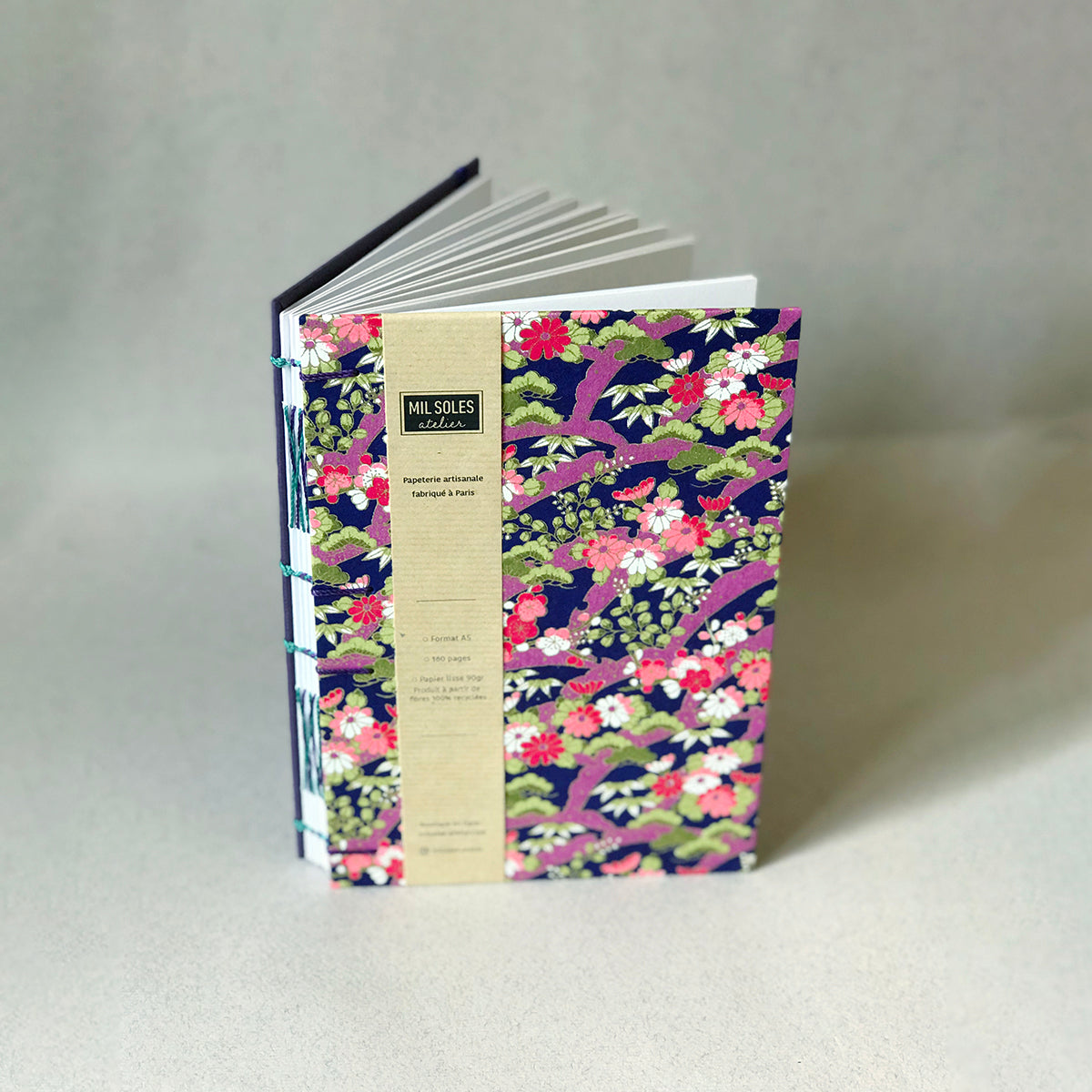 Carnet en papier japonais violette