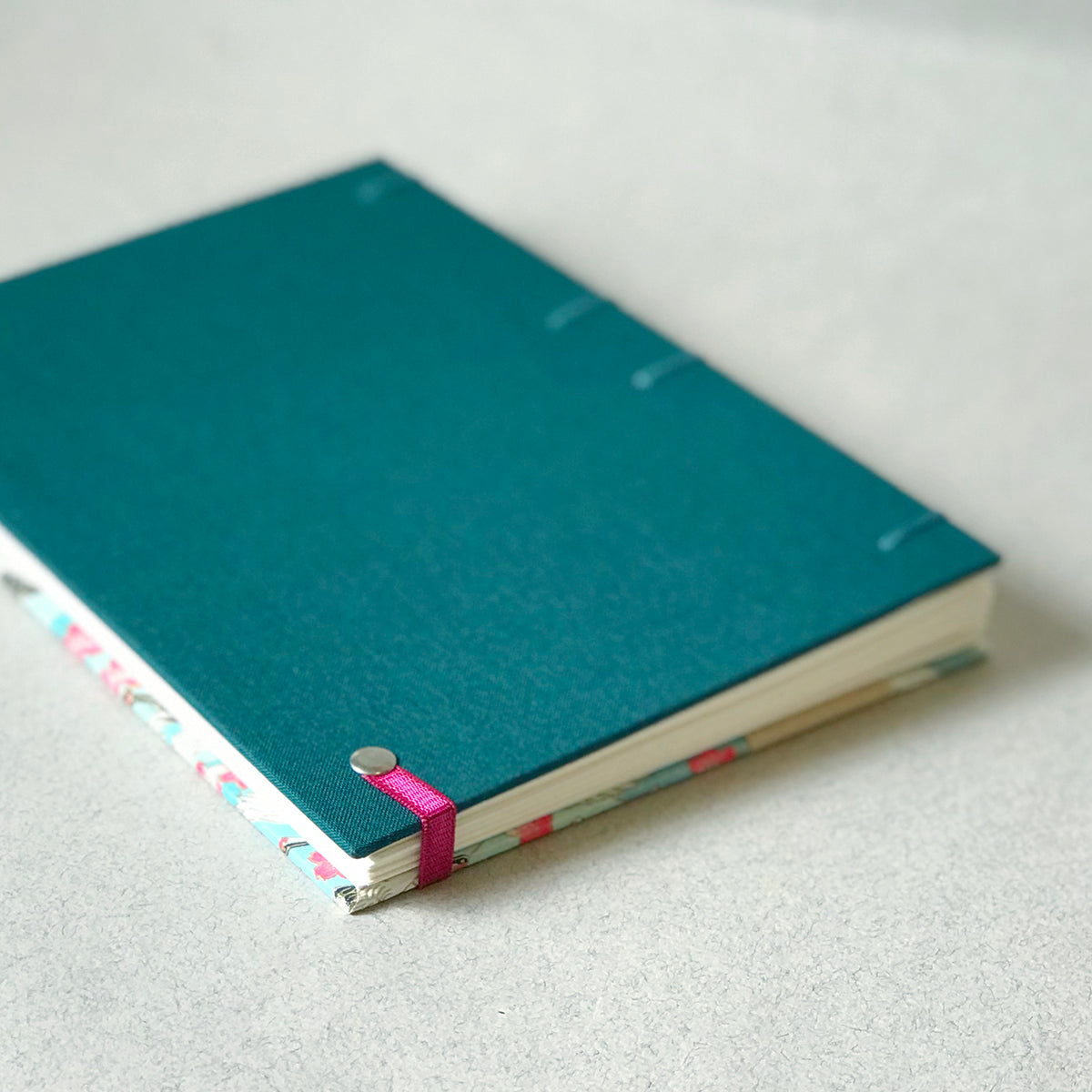 Carnet de notes envolée de grues turquoise