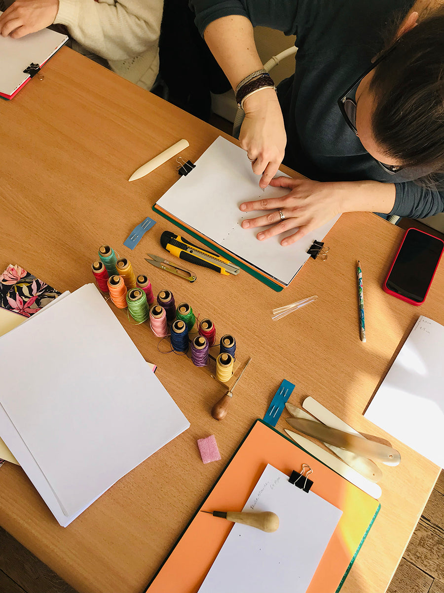 Ateliers créatifs autour de la reliure