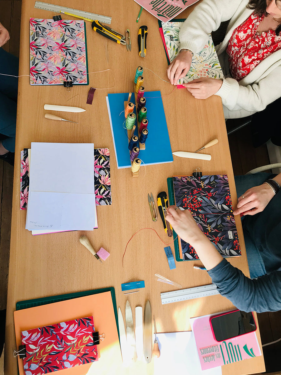 Ateliers créatifs autour de la reliure