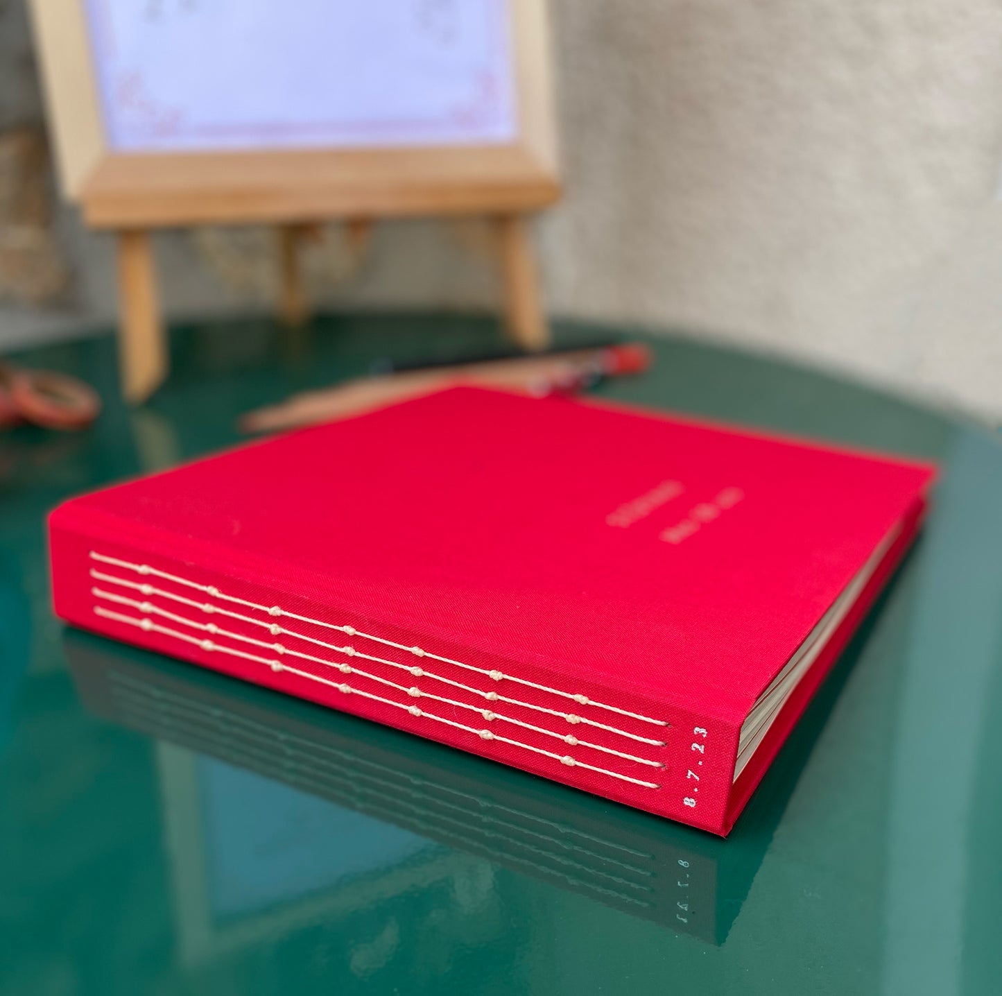 Livre d'or + impression dorure à chaud