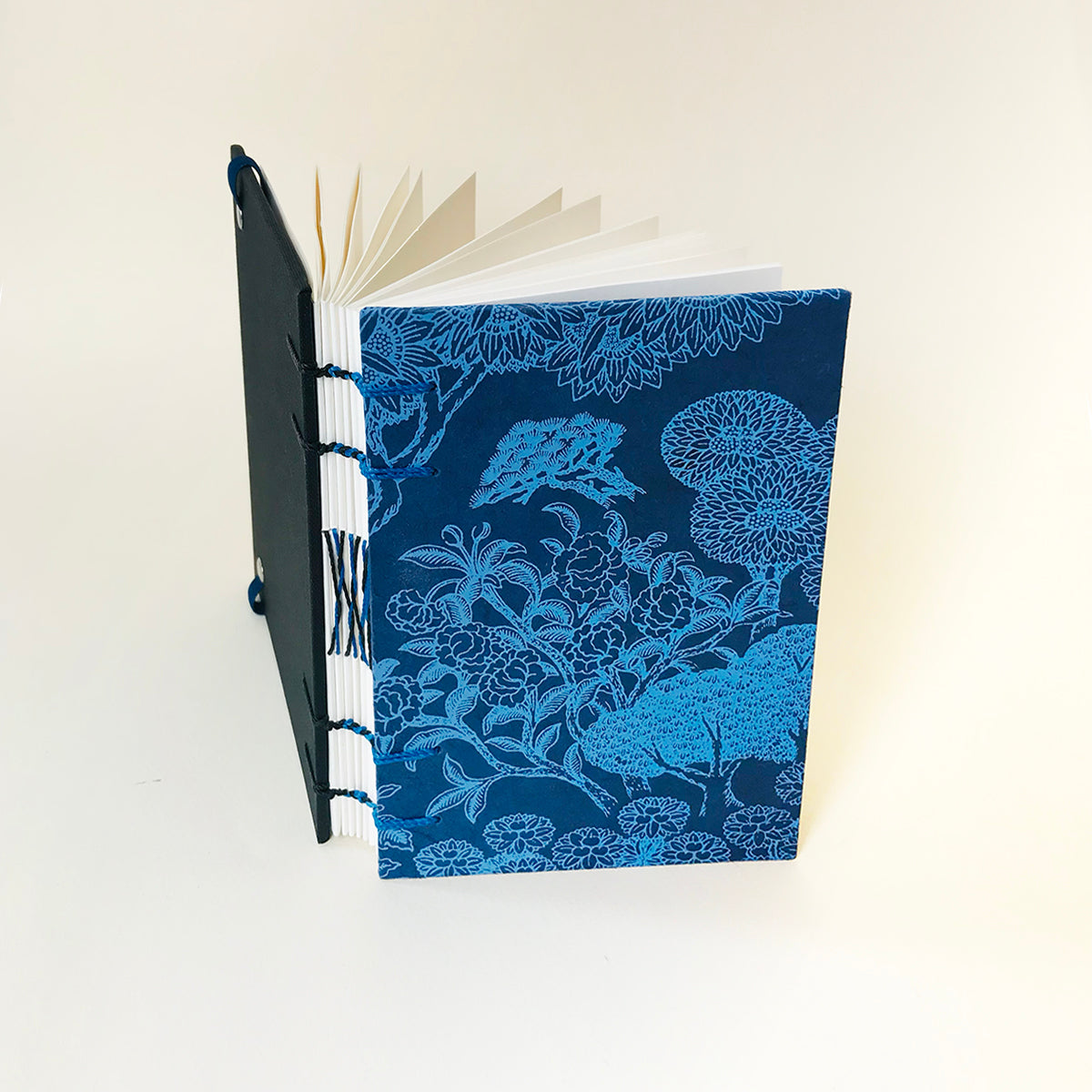 Carnet en papier népalais - Nature bleu