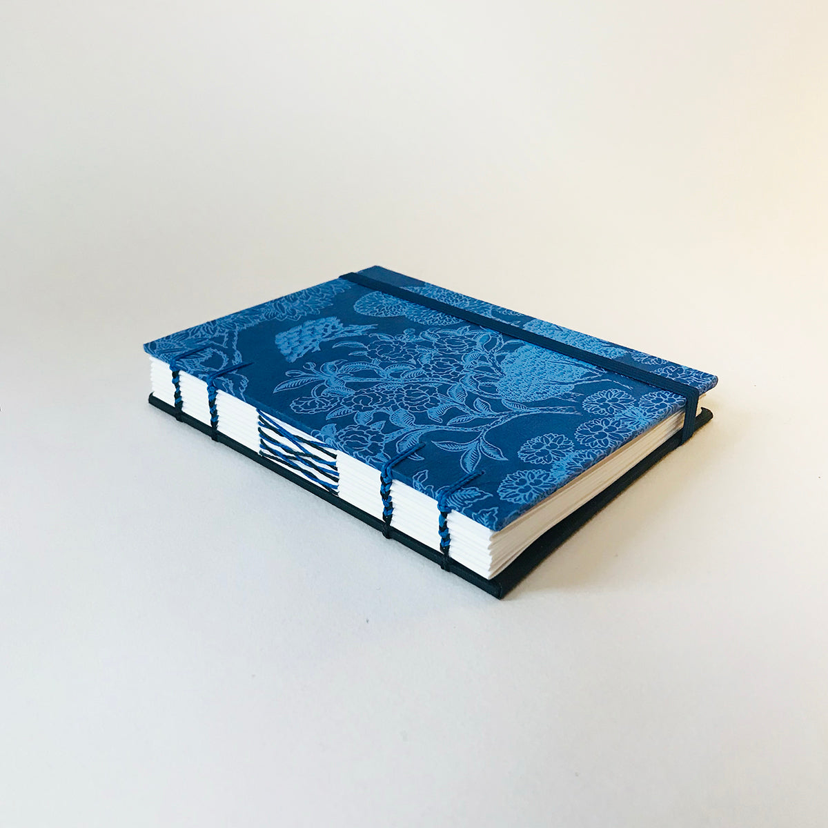 Carnet en papier népalais - Nature bleu