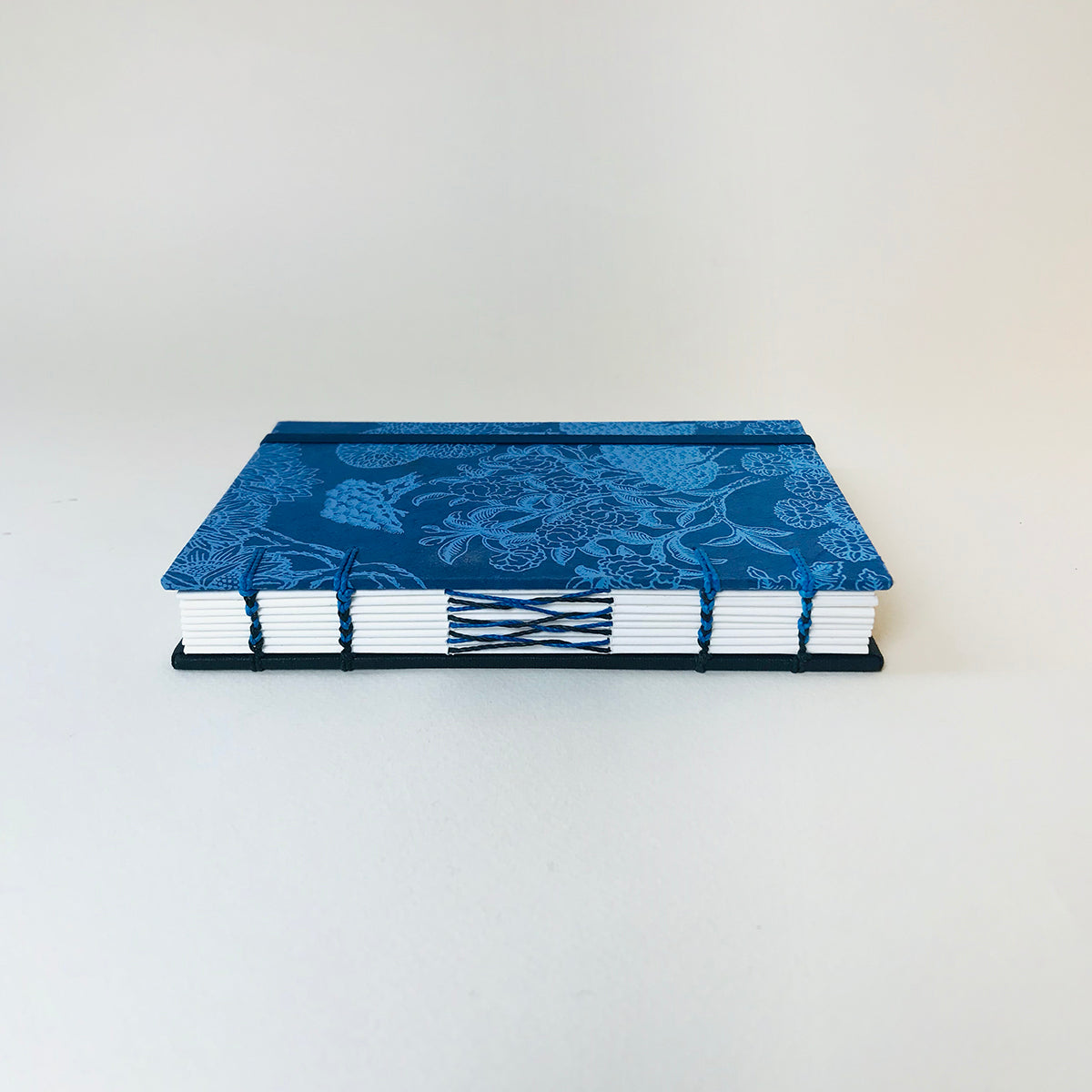 Carnet en papier népalais - Nature bleu