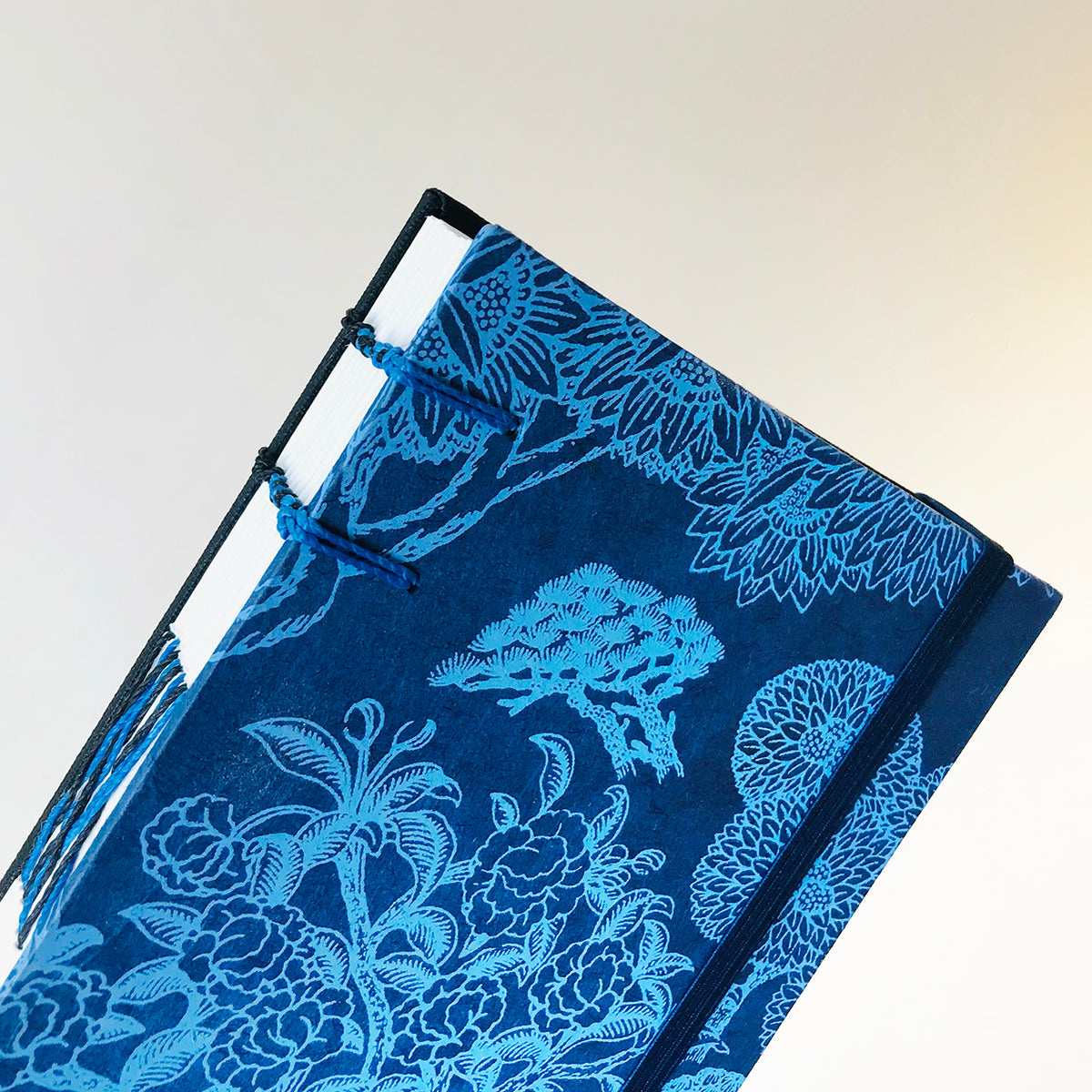 Carnet en papier népalais - Nature bleu
