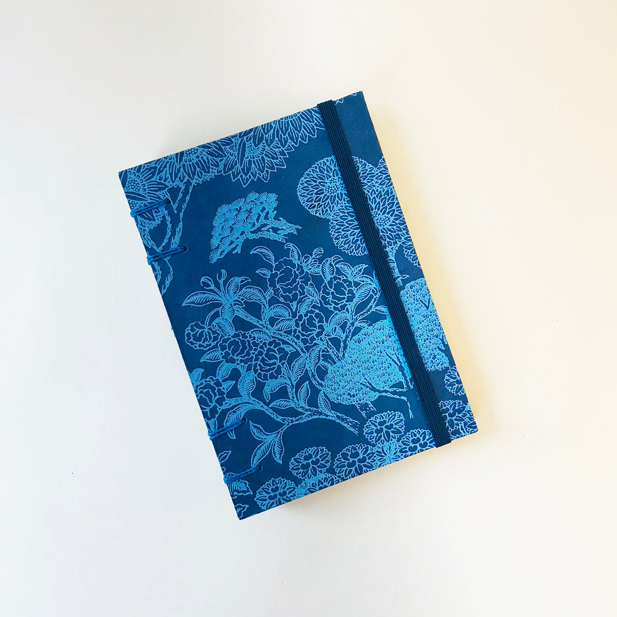 Carnet en papier népalais - Nature bleu