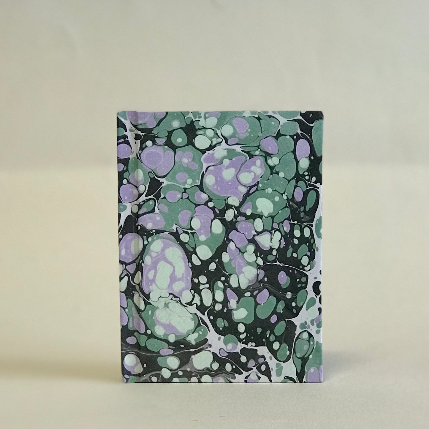 Carnet de notes marbré - Lilas et vert