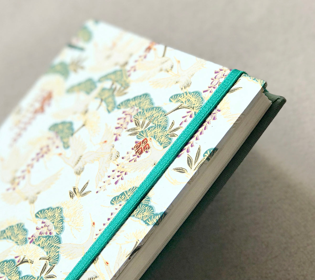 Carnet motif grues et forêt