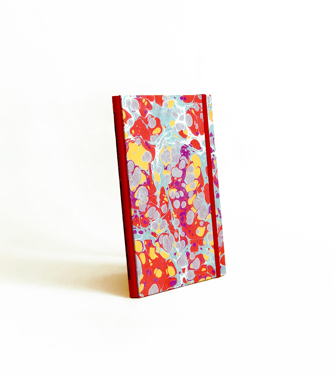 Journal marbré - rouge et violet