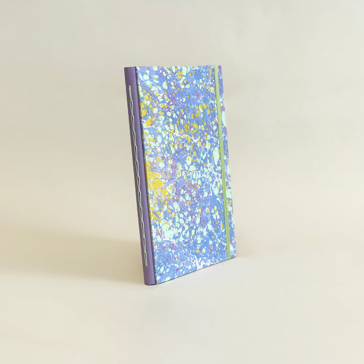 Journal marbré - lilas et vert clair