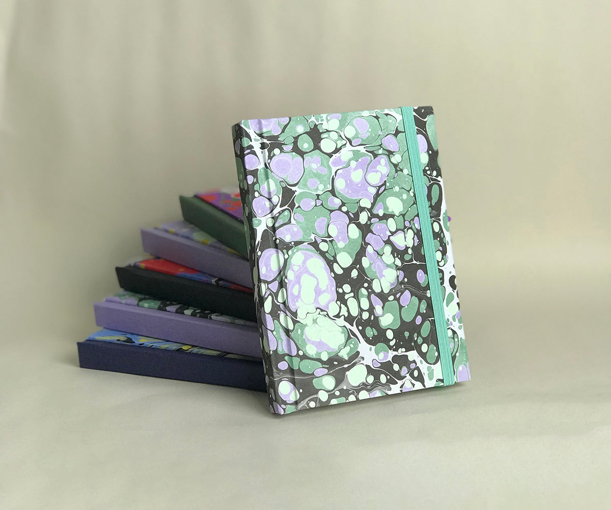 Petit carnet de notes marbré - plusieurs motifs
