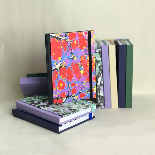 Petit carnet de notes marbré - plusieurs motifs