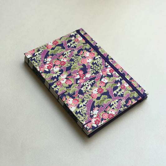 Carnet en papier japonais violette