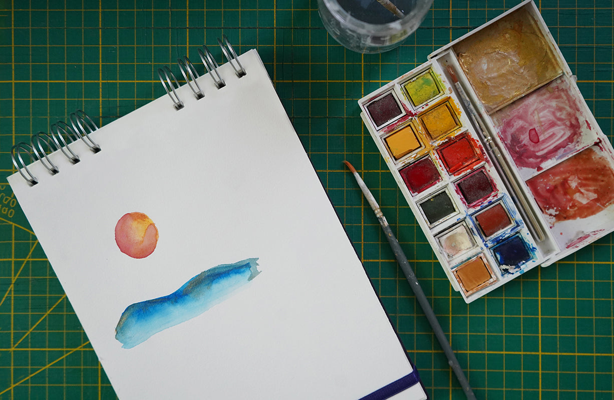 Carnet spirale pour l'aquarelle