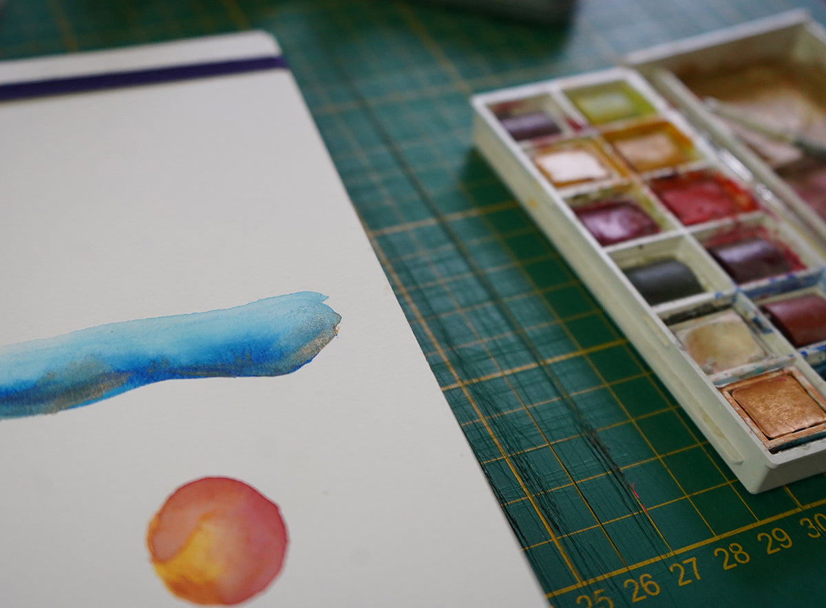Carnet spirale pour l'aquarelle